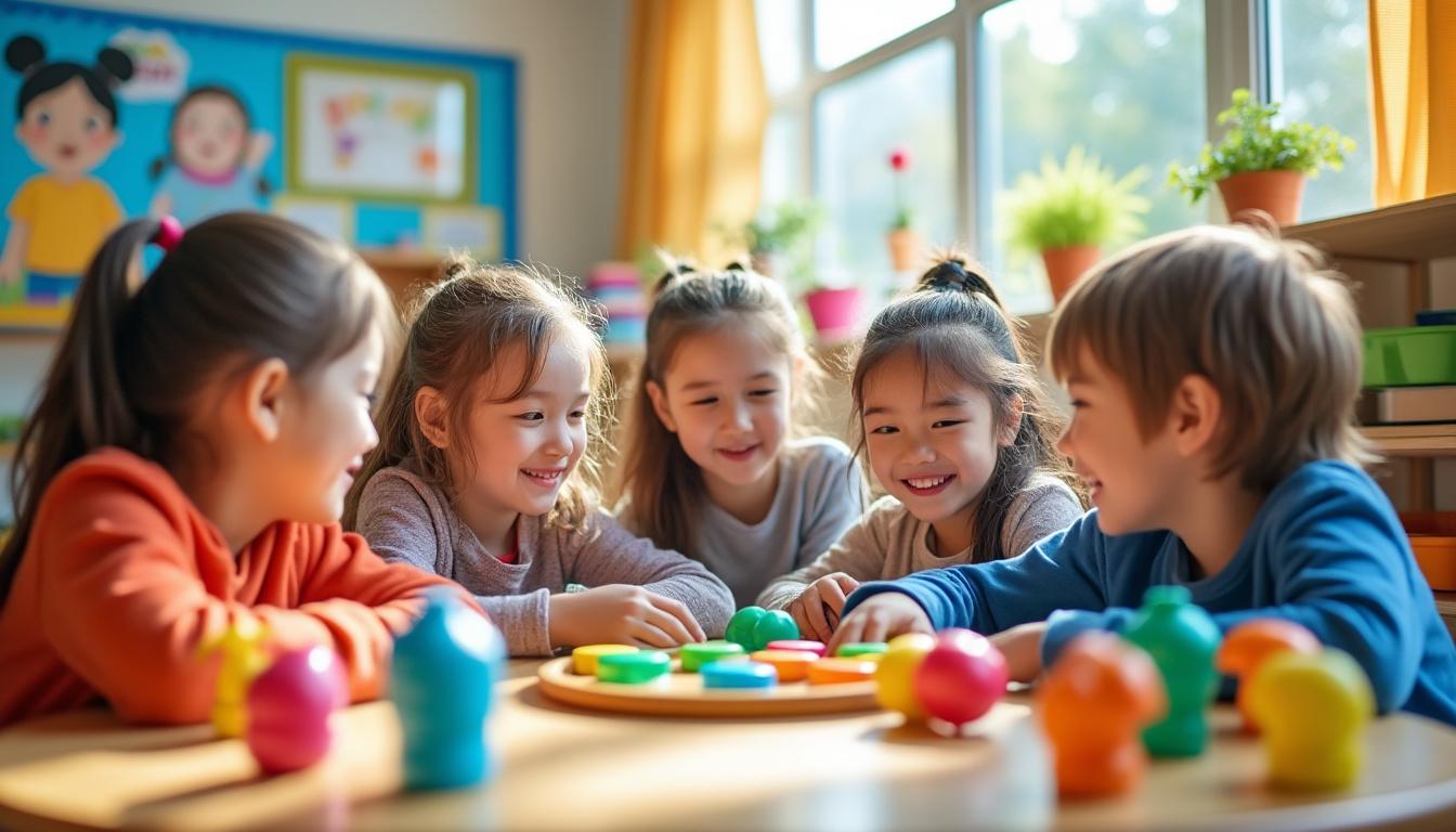 découvrez comment les jeux de connaissance en maternelle aident les enfants à développer leurs compétences sociales, à s'intégrer dans le groupe et à s'épanouir dès le plus jeune âge.