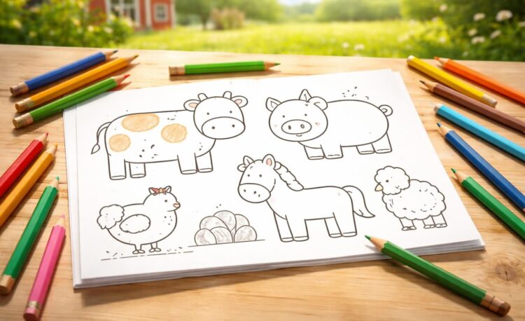 découvrez le coloriage des animaux de la ferme, une activité ludique pour apprendre les formes tout en s'amusant. idéal pour les enfants qui veulent développer leur créativité et leur connaissance des animaux.