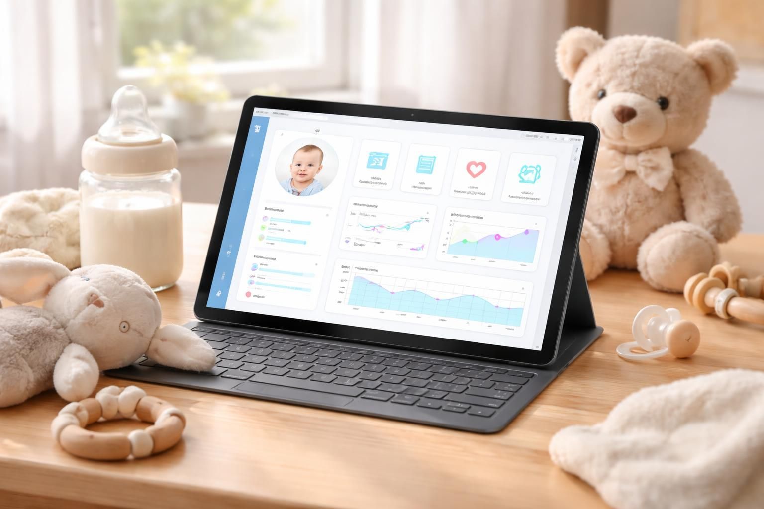 découvrez le dossier pédiatre du bébé, entièrement accessible et prêt à l'emploi sur tablette windows 11 pour un suivi médical simplifié et efficace.