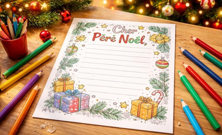 créez une lettre au père noël personnalisée à imprimer et à colorier pour émerveiller toute la famille et impressionner le père noël cette année.
