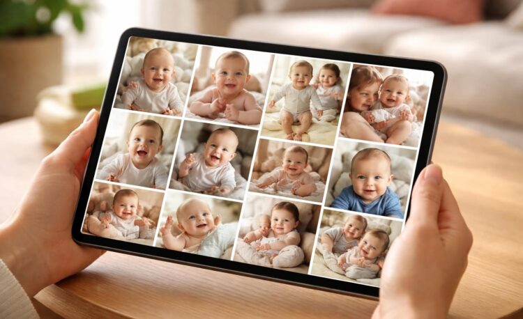 créez un album photo unique de votre bébé et revivez sa première année grâce à une tablette tactile, pour des souvenirs interactifs et précieux.
