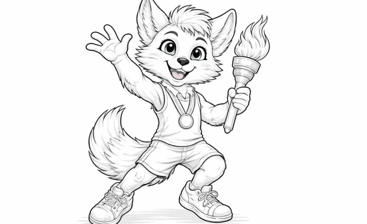 téléchargez gratuitement un coloriage de la mascotte des jo, un cadeau idéal pour les passionnés d'olympisme et les enfants qui aiment s'amuser tout en découvrant les jeux olympiques.