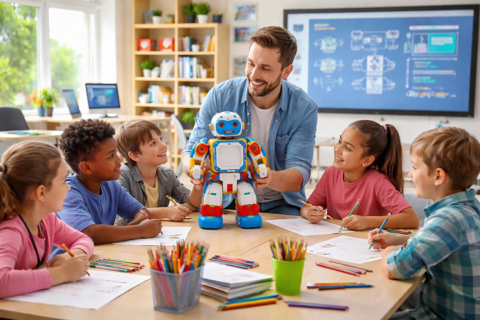 découvrez comment intégrer efficacement le robot à colorier dans les programmes scolaires pour stimuler l'apprentissage des élèves à travers des activités ludiques et interactives.