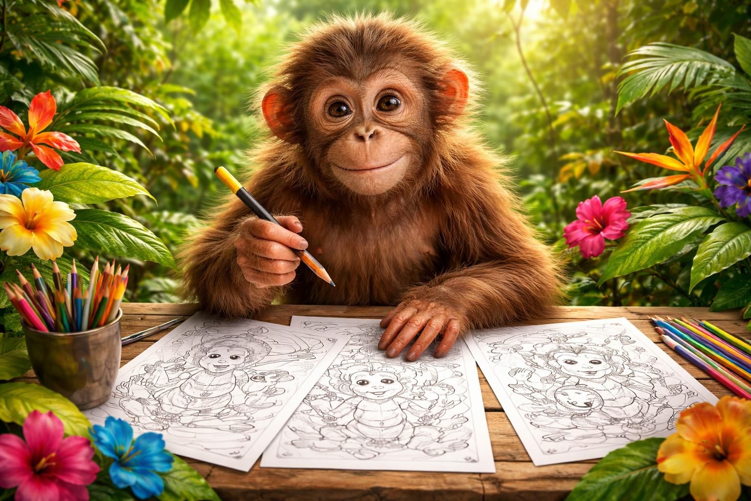 découvrez une collection gratuite de modèles à imprimer pour coloriage sur le thème des singes. amusez-vous à explorer votre créativité avec ces dessins faciles et amusants pour tous les âges.