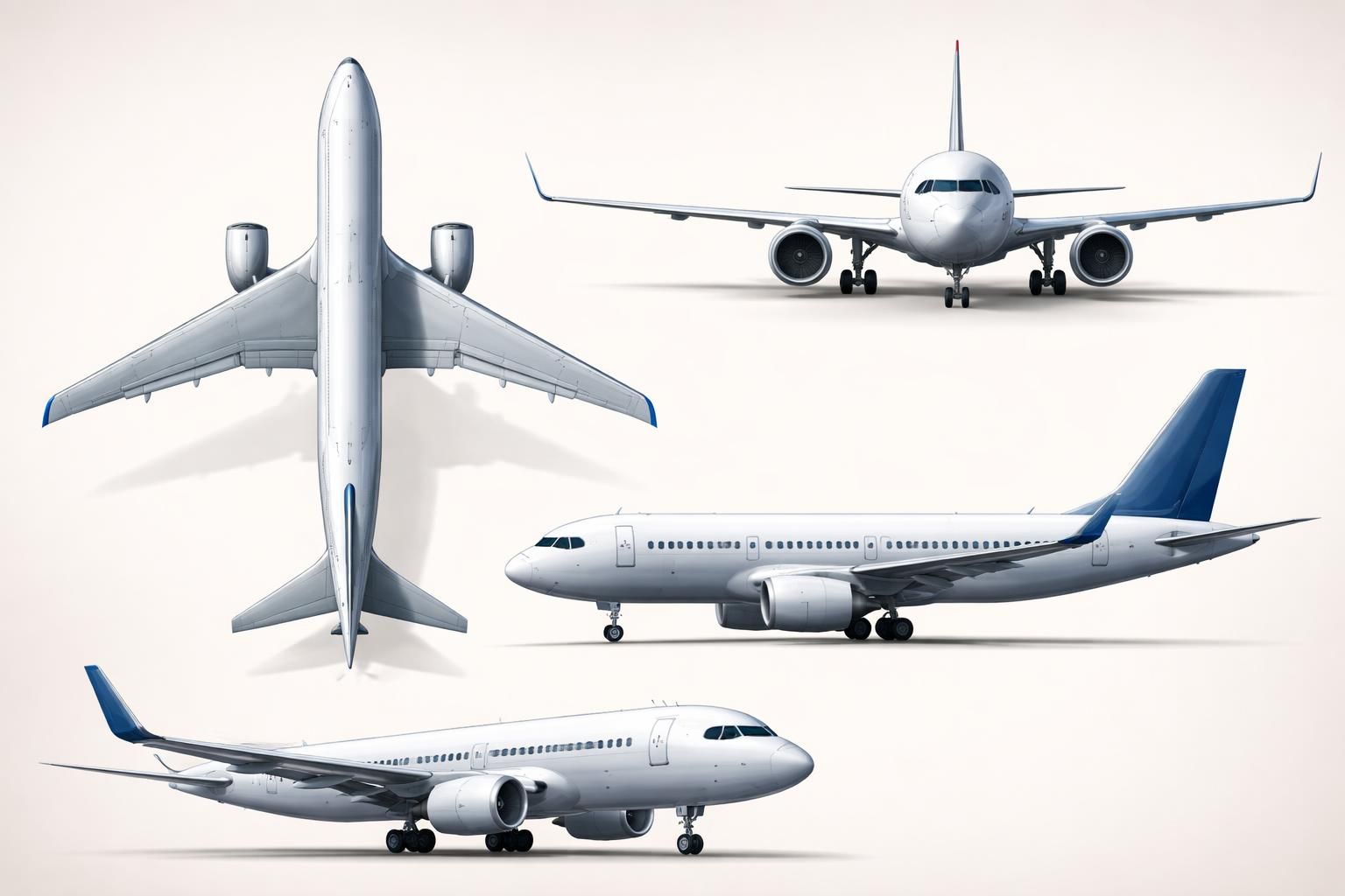 découvrez les différentes perspectives pour dessiner un avion et maîtrisez les techniques pour représenter cet avion sous tous ses angles.