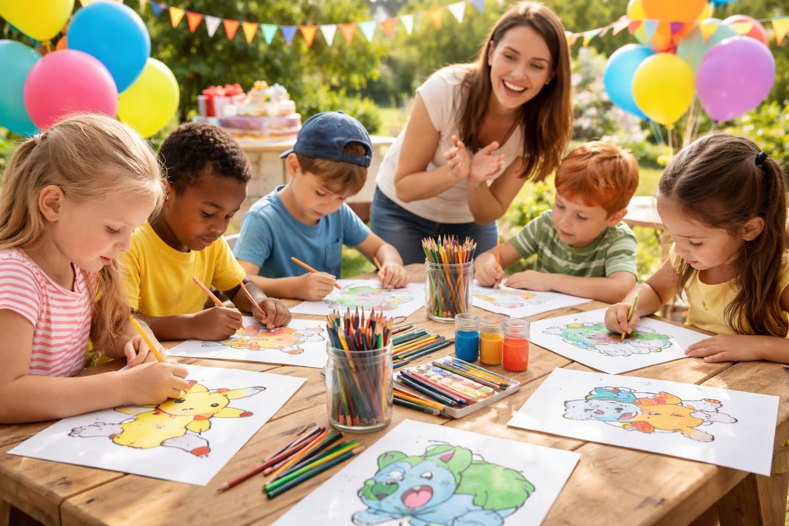 découvrez pourquoi le coloriage gratuit à imprimer de pokémon est une activité parfaite pour animer les fêtes d'anniversaire, amusante et créative pour les enfants.