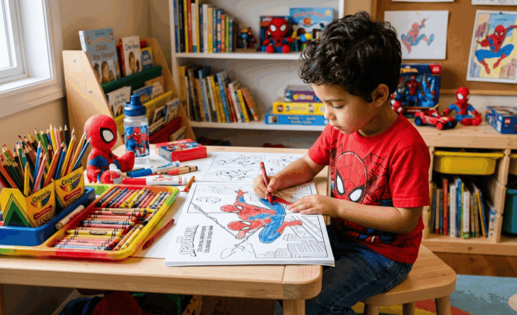 coloriages à imprimer de Spiderman