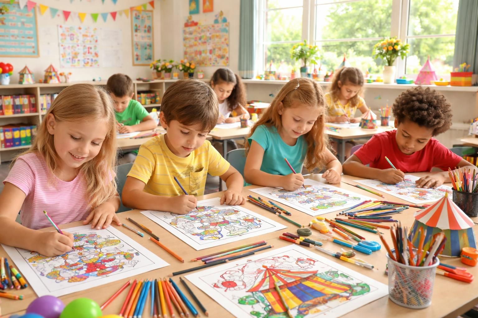 découvrez comment intégrer les coloriages du cirque dans vos activités de classe pour stimuler la créativité et l'apprentissage des élèves de manière ludique et éducative.