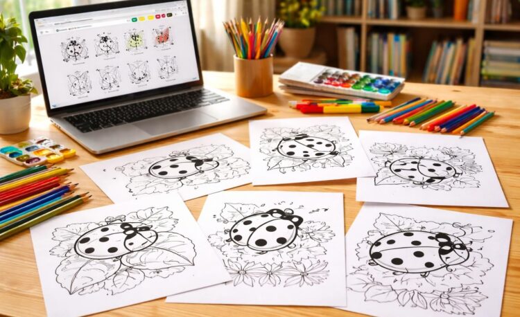 découvrez notre sélection des meilleures ressources en ligne pour imprimer des coccinelles à colorier, parfaites pour les enfants et les amateurs de coloriage.