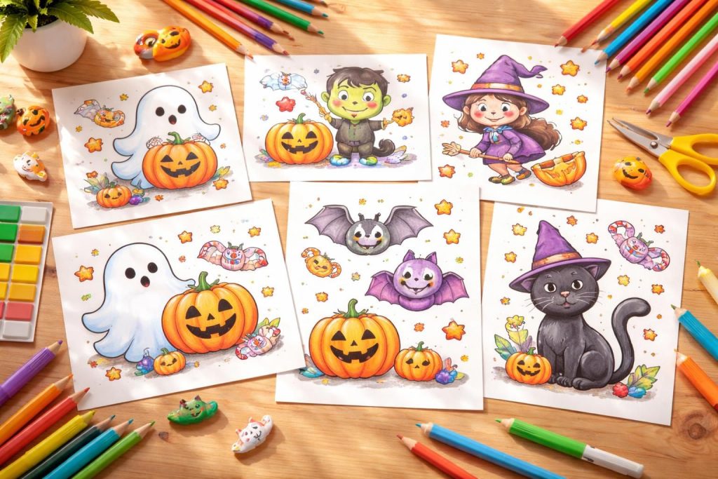 trouvez les meilleurs dessins à imprimer pour halloween, parfaits pour les enfants. des illustrations amusantes et effrayantes à colorier pour célébrer cette fête magique.